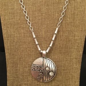 Premier Designs - Silver Necklace with Enhancer